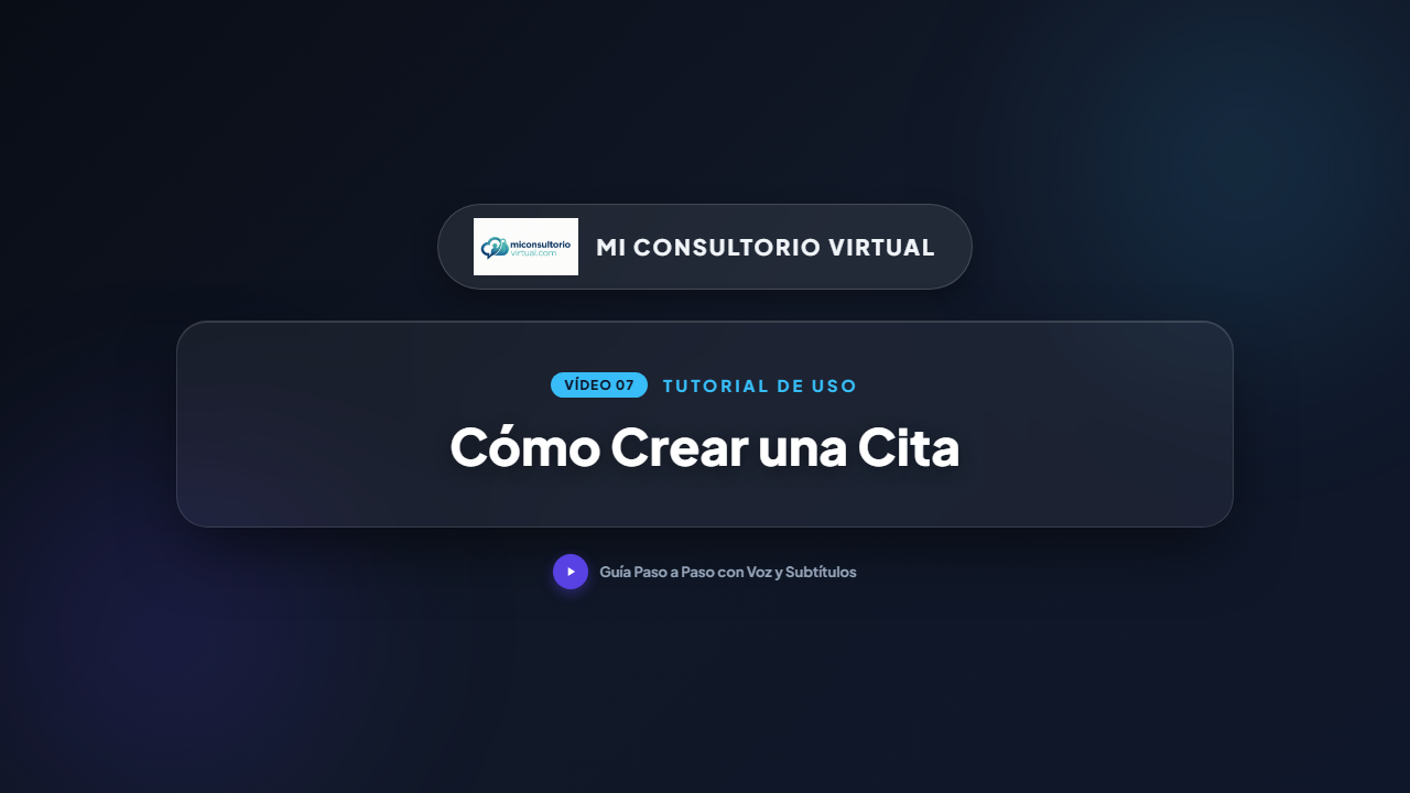 Cómo Crear y Agendar una Nueva Cita